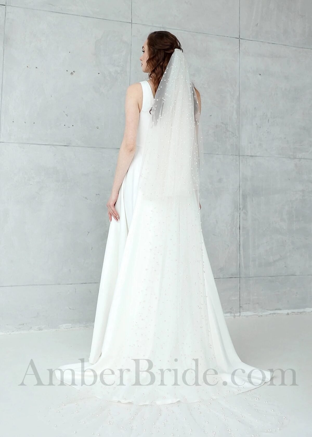 Veliumas su dirbtiniais perlais - Image 2